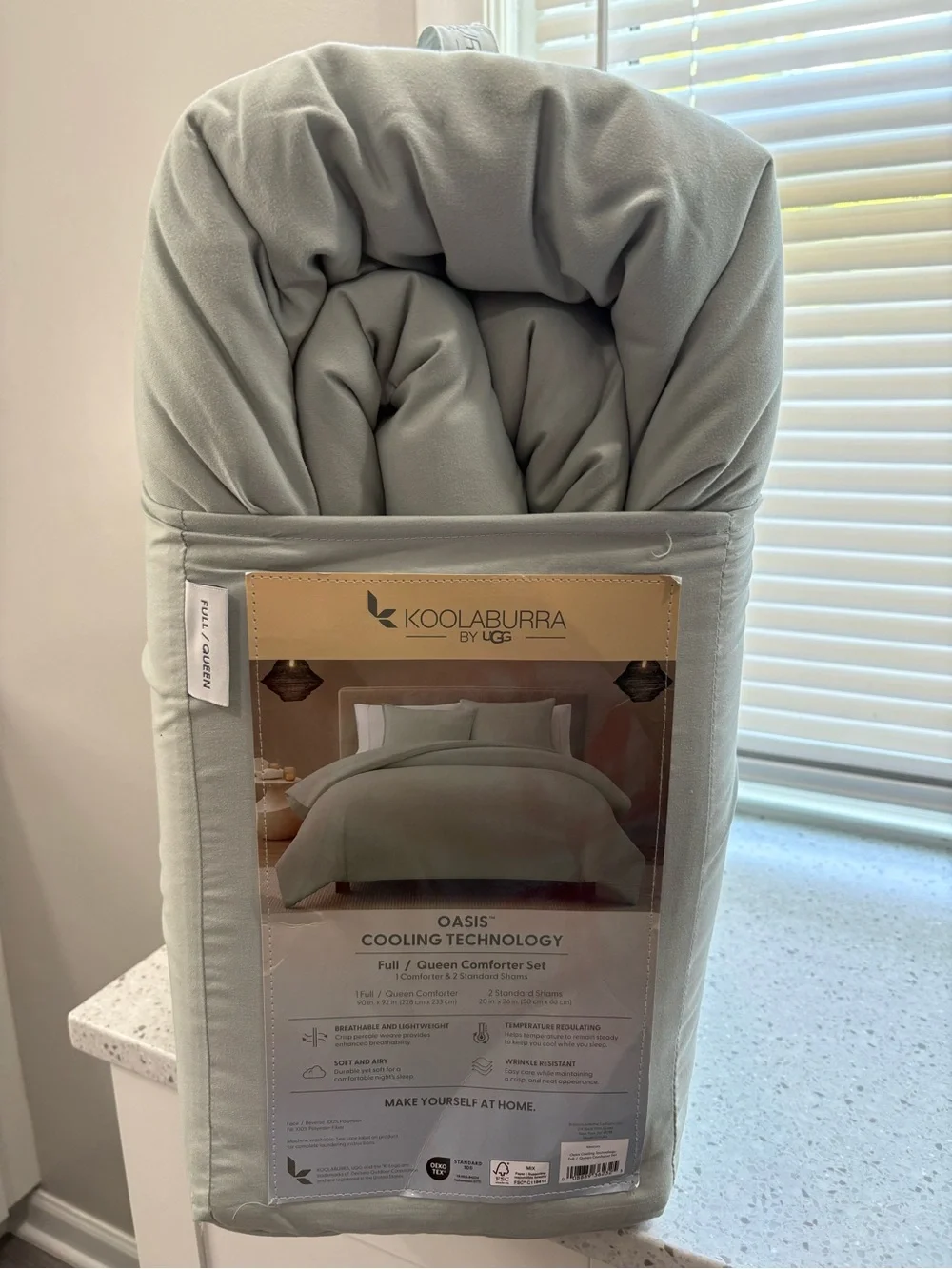 NEW Koolaburra by UGG Oasis Cooling Technology Full/Queen Comforter Set
